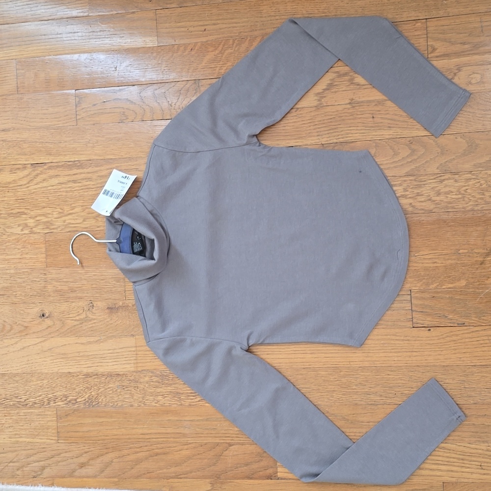 FOREVER 21 WOMEN'S JUNIORS GRAY TURTLENECK TOP SIZE XS
